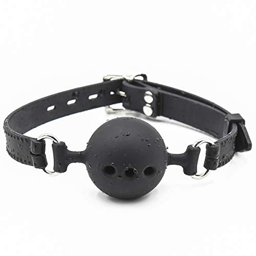 Breathable Black Silicone Sex Ball Gag BDSM Restraints Toys Bondage Gag for Sex (Color-4)