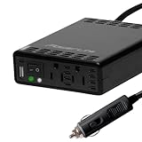 PowerLine 200 Watt Car DC/AC Inverter Including USB-A High Power Port
