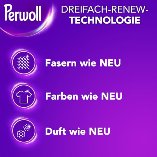 Perwoll Color Waschmittel (80 Waschladungen), Feinwaschmittel reinigt sanft und erneuert Farben und Fasern, für alle farbigen Textilien… – Ansicht 4