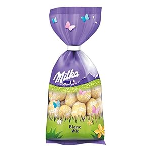 Milka Witte Blanc Wit Chocolade Mini Paaseieren Gift Bag 100g