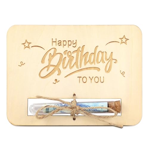 TAKULA Geldgeschenke Geburtstag - Geldgeschenke Verpackung, Geburtstagskarte Geldgeschenk Wunscherfüller Lustige Geldgeschenke|Happy Birthday