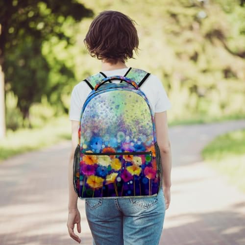 Sac de voyage décontracté aquarelle multicolore imprimé floral