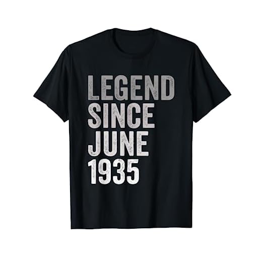 Leyenda Desde Junio de 1935 Año de Cumpleaños Camiseta