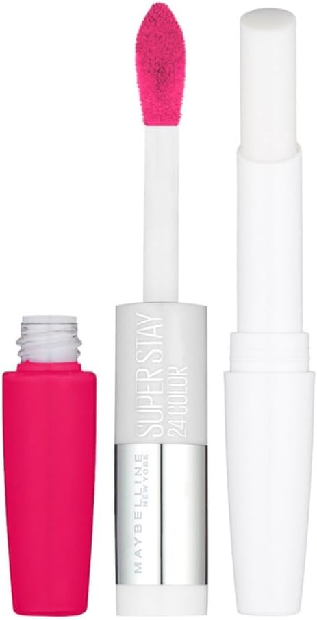Maybelline New York Lippenstift, Super Stay 24H Super Impact Lippenstift, vloeibare en langdurige lippenstift, nr. 183 Pink Goes On, 5 g