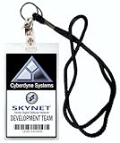 HALLOWEEN COSTUME MOVIE PROP - ID Security Badge Cyberdyne Systems/Skynet/Terminator
