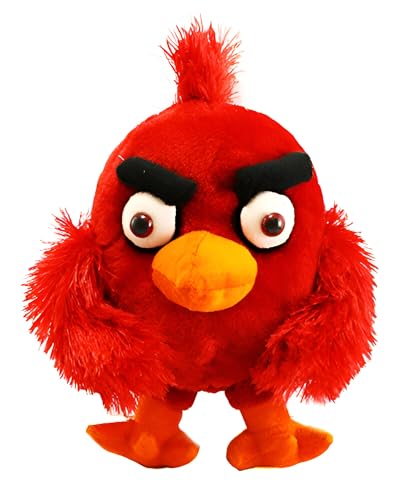 Image of Tickles Angry Bird Soft Stuffed Plush Toy for Kids Boys & Girls Birthday Gifts (Color: Red, Size: 25 cm)