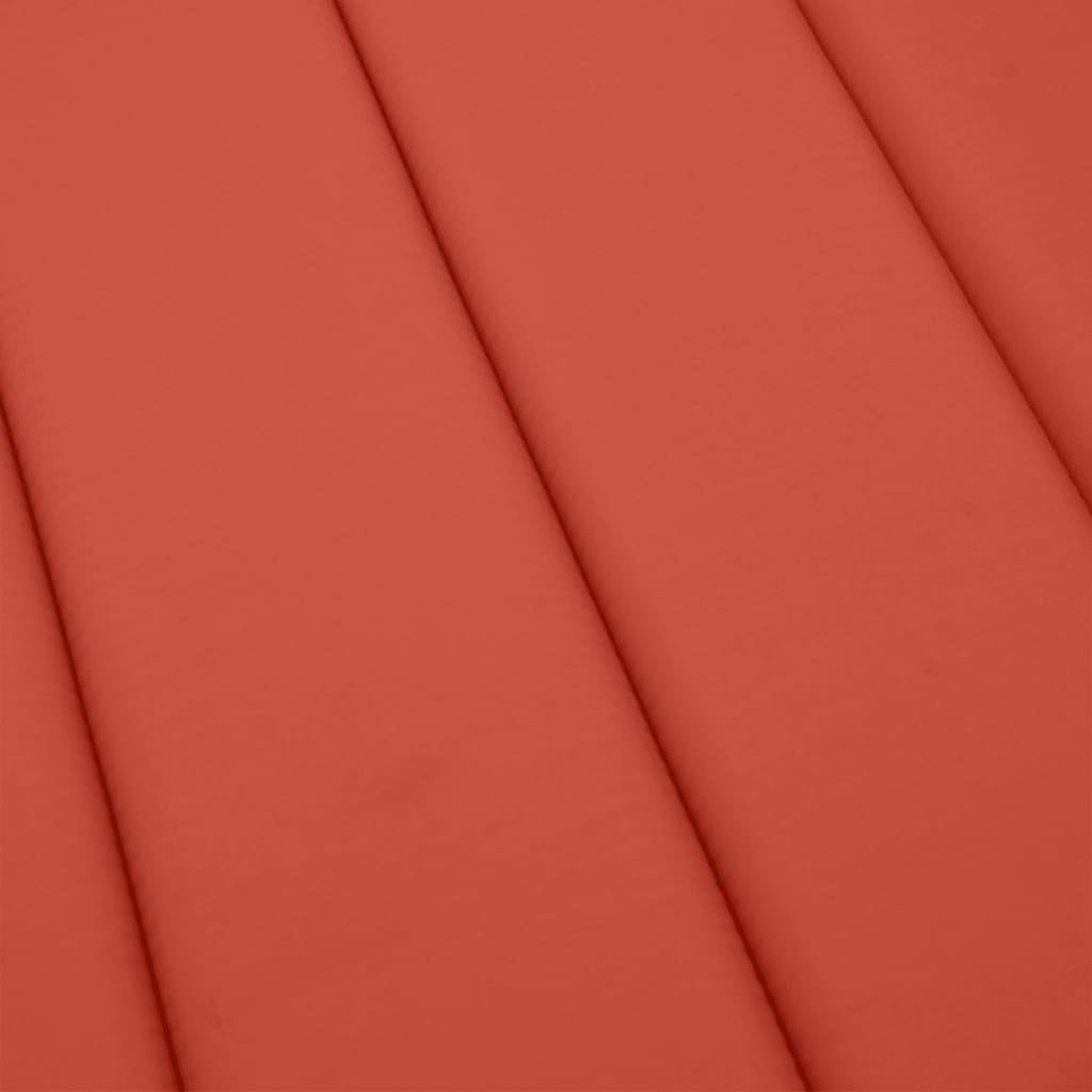 Generico Cuscino per Lettino Prendisole Rosso mélange 200x50x4cm Tessuto,Casa e Giardino,Arredo,Cuscini per sedie-4002504