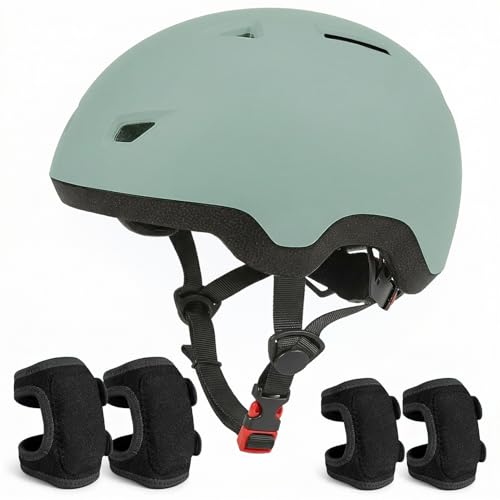 Image of Toddler Helmet and Knee Pads Set for 1-3 Years Old, Kids Bike Helmets with Toddler Knee Pads and Elbow Pads Set, Adjustable Baby Helmet for Balance Bike, Scooter, Tricycle, Bicycle