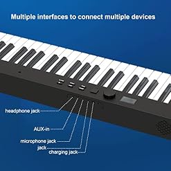 88 Touches Pliable Clavier Piano Débutant Piano Numérique Avec Batterie Rechargeable Piano Électrique Professionnel Y Compris Pédale De Sustain - Les Beatles, Paul McCartney, John Lennon, RIngo Starr, George Harrison 88 Touches Pliable Clavier Piano Débutant Piano Numérique Avec Batterie Rechargeable Piano Électrique Professionnel Y Compris Pédale De Sustain – Image 5