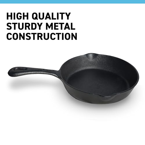 Cast Iron 6.5 Inch Tarte Tatin Skillet | Oven Safe | Indoor & Outdoor Use | Grill Pan | Stove Top - Image 3