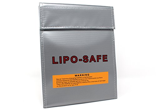 LiPo taška LiPo | Safe LiPo mobilní | 34 x 25 cm velké kapsy | Ohnivzdorné dokumenty mobilní | Safebag ochranné pouzdro | Nabíjecí popel LiPo | od německé značkové Molinorc