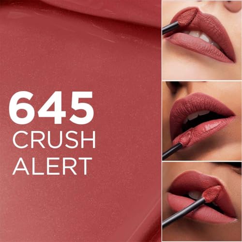 Image of L'Oreal Paris Infallible Matte Resistance Liquid Lipstick, 645 Crush Alert (Pack of 3)