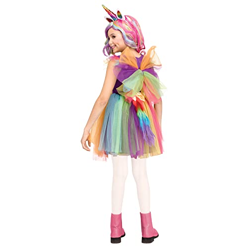 Disfraz de unicornio con lentejuelas para niñas Fun World miniatura 3