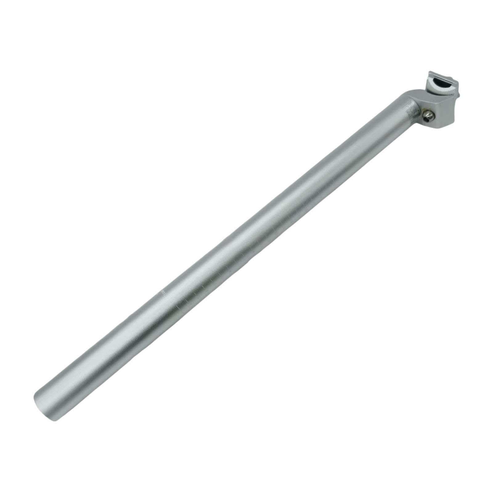 Lljsszr Mountain Bike Seatpost Seat Tube Rod for 33.9 Mm Diameter 500 Mm Length Accessories Heavy Duty Seat Post, Silver