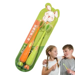 Generisch JHL4PTRUZ1J7918AJG Karotten-Zahnbürsten für Kinder, 2 Stück