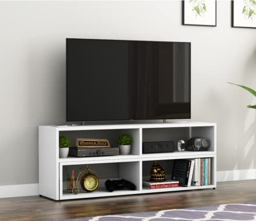 Image of THE WOODEN CITY Solid Sheesham Wood TV & Entertainment Unit for Living Room & Hotel Room and Office Furniture (Wood Finish 9)