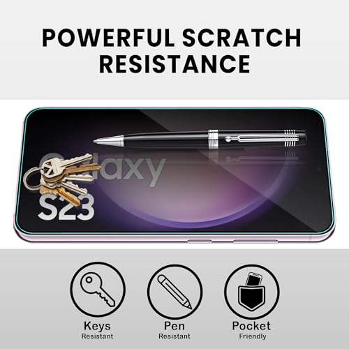 Image of ArmourPro Privacy Tempered Glass Compatible for Samsung Galaxy S23 and Samsung S22 (6.1 Inch) Edge to Edge Coverage with Easy Installation kit & Cable Protector | Black Anti-Spy Privacy Protection