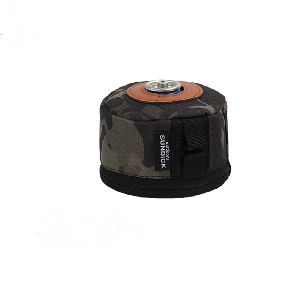 SPORTARC Outdoor Camping Fuel Canister Flat Gas Cylinder Tank Protector Cover Bag BLACK (S) — image 1