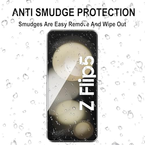 Image of EZ-GLAZ 4-in-1 Screen Protector for Samsung Galaxy Z Flip 5 | Full Body Protection (Inner Display + Back Panel + Cover Screen + Hinge) | HD Clear Flexible Film | Bubble-Free Installation | Scratch Resistant