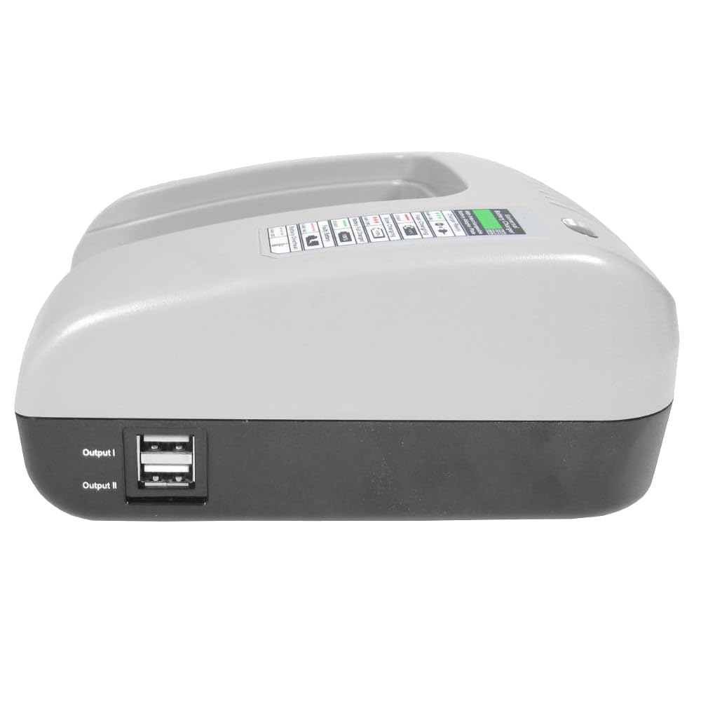 Trade-Shop Cargador de batería 14,4 V-18 V Li-Ion con USB compatible con Metabo BS 14.4 6.02105.50 6.02105.51, BS 14.4 Li, BS 14.4 LT Compact 6.02137.55