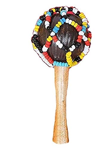 JAPS BIZ® Handmade Wooden MARACAS Indian Folk Musical Instrument with ...