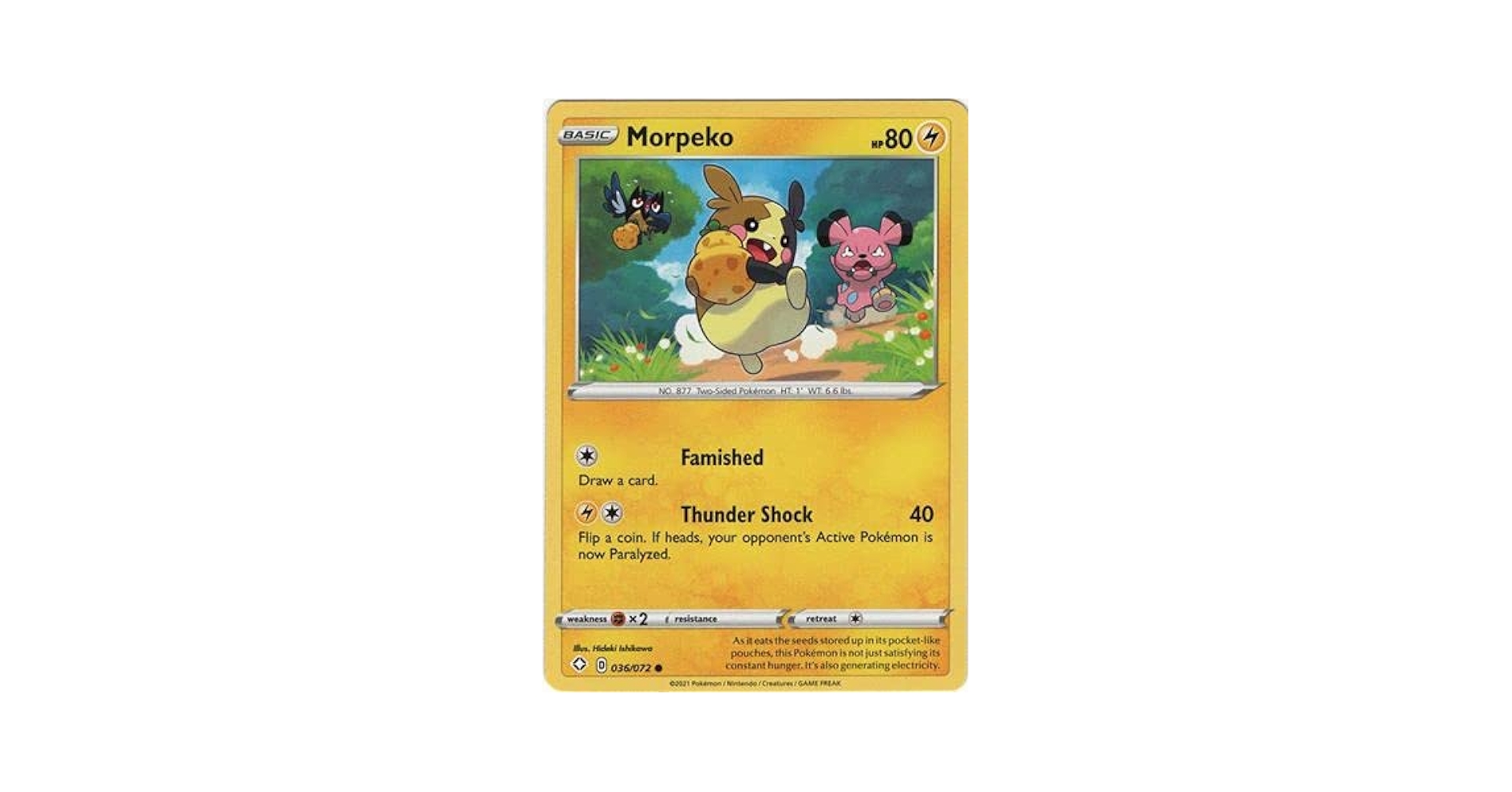 Amazon.com: Morpeko - 036/072 - Common : Toys & Games