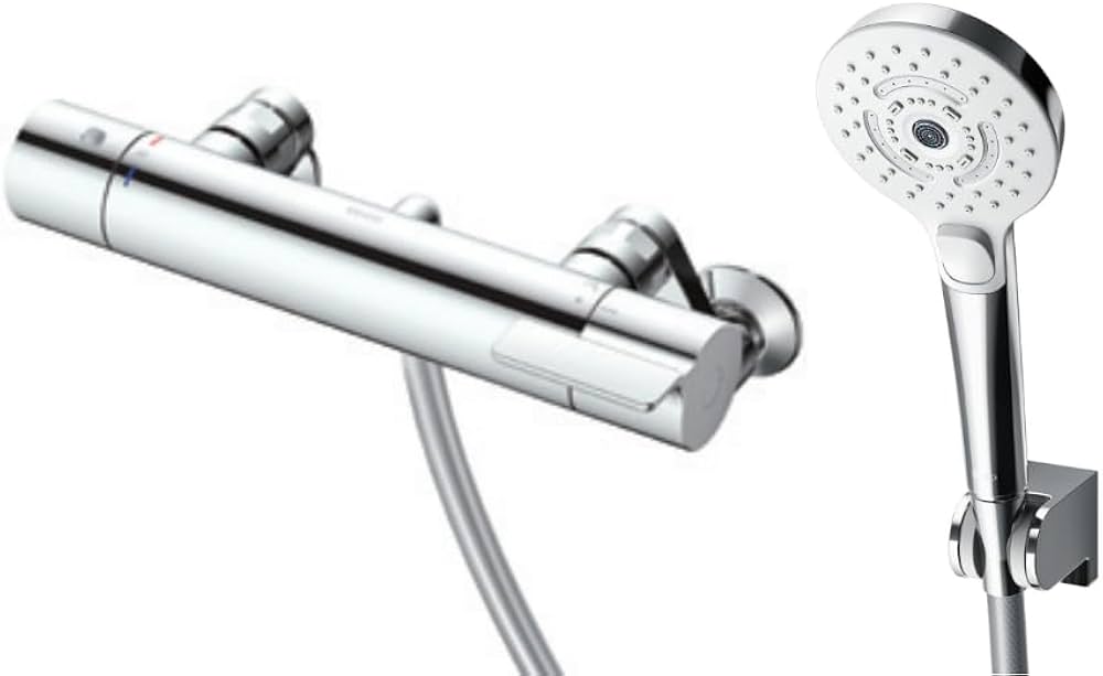 Amazon | TOTO 浴室用 壁付サーモスタット混合栓 カランなし