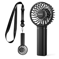 EasyAcc Mini Ventilatore Portatile USB-C con Cordino, 10 Ore Ventilator Palmare Tascabile Potent 3...