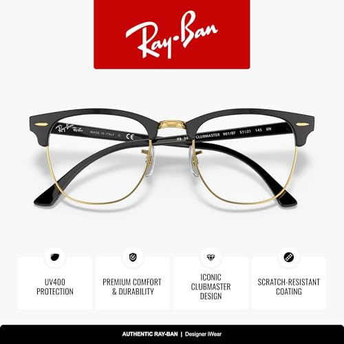 Image of Ray-Ban RB3016 Clubmaster Classic Square Sunglasses for Men for Women