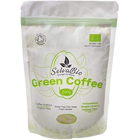 Organic Green Coffee Powder, Unroasted, Soil Association Certified, an Incredible Source of Fibre and Beneficial antioxidants, Promoting a Healthy and Balanced Diet, by SelvaBio Cover