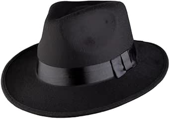 Wicked Costumes Black Swifty Fedora Fancy Dress Accessory Hat