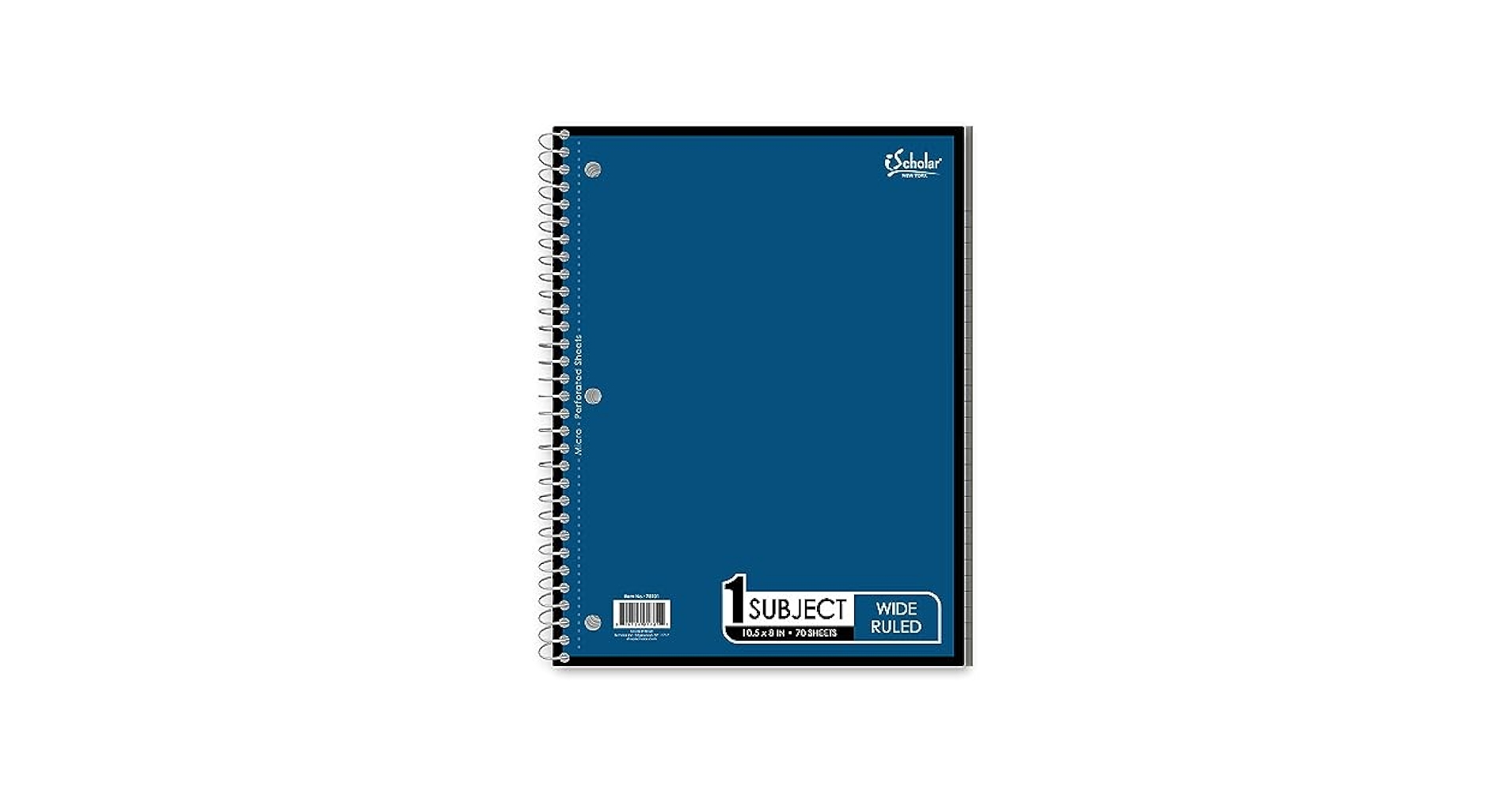 Amazon.com : iScholar 1-Subject Wirebound Notebook, 70