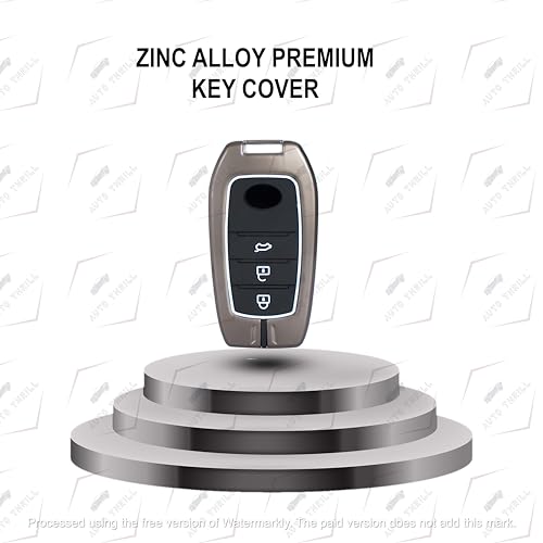 Image of Auto thrill Premium Key Cover Compatible with Toyota Fortuner | Fortuner Legender | Innova Hycross | Invicto 3 Button Smart Key