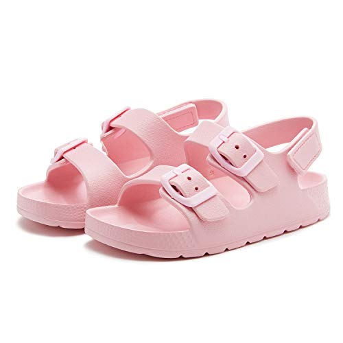 Image of EasyStar Boys and Girls Lightweight Dual-Adjustable Sandal Buckles With Hook and Loop Heel Closure