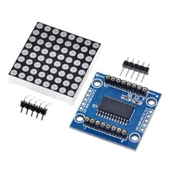 MAX7219 8×8 LED Dot Matrix Display Module (PACK OF 1) : Amazon.in ...