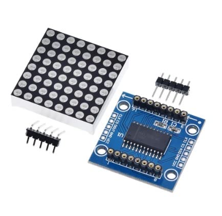 MAX7219 8x8 LED Dot Matrix Display Module : Amazon.in: Industrial ...