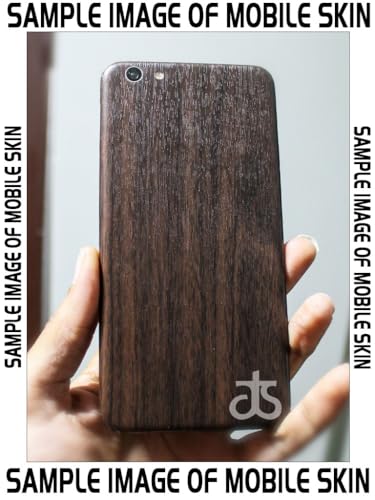 Image of AtOdds - Full Body Back Screen Guard Protector Film - Wooden Textured Lamination Wrap Skin Sticker Compatible with REDMI 12 (5G) | Scratchproof Matte Finish (Design - Dark Wood)
