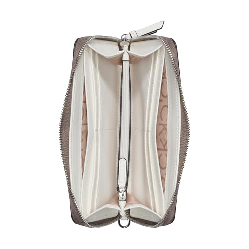 Image of Calvin Klein Women's Key Item Saffiano Continental Zip Around Wallet With Wristlet Strap