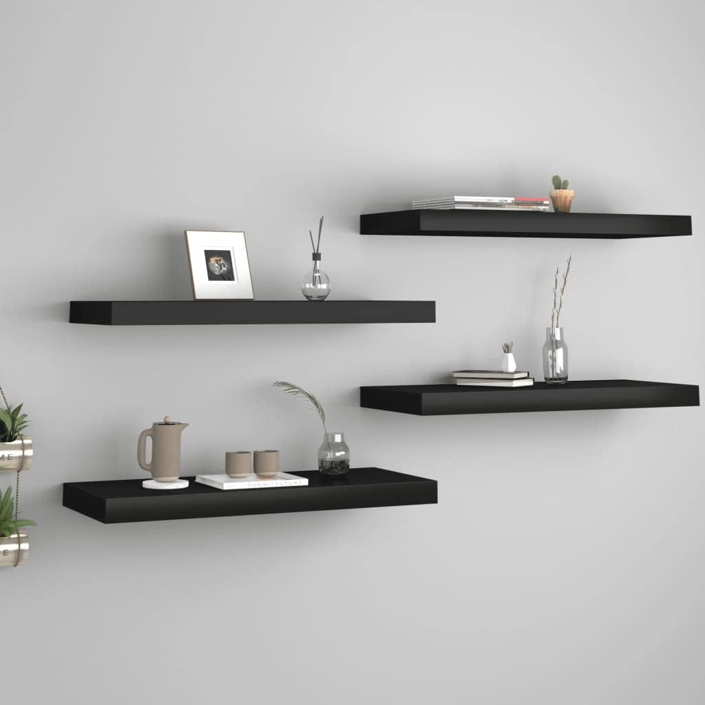DiMorture Floating Shelves Set of 4, Wall Mounted Storage