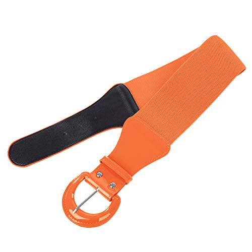 Grace Karin Women Gothic Wide Belt For Punk Skirt Retro Belt (S,Orange) #TOP4