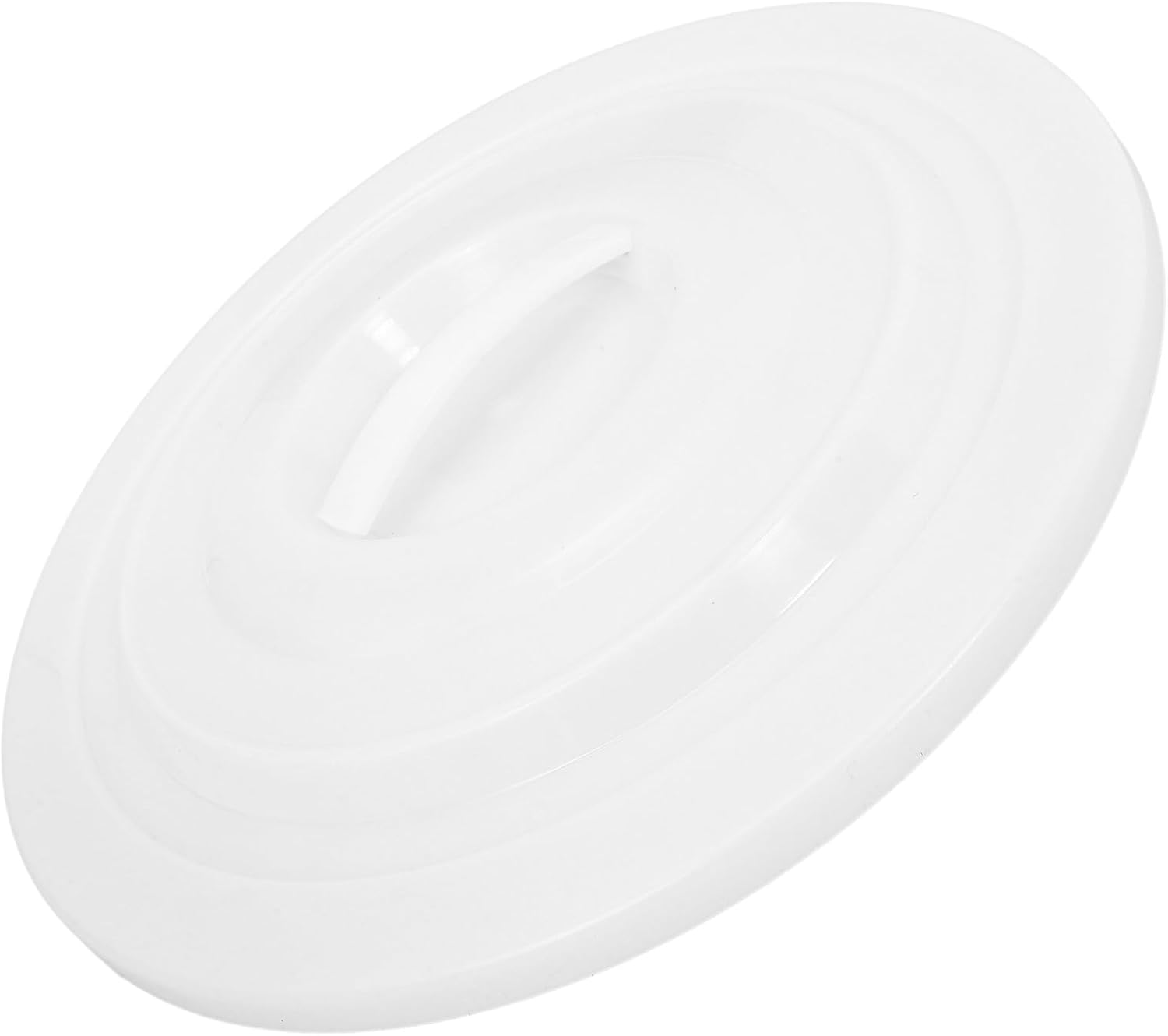 BESPORTBLE Trash Can Cover 40cm Plastic Bucket Lid Replacement Trash Can Lid Outdoor for 40l Large Capacity Waste Bin Cover White