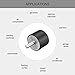 uxcell M8 Thread Rubber Mounts,Vibration Isolators,Cylindrical Shock Absorber with Studs 40mm x 30mm