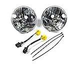 KC HiLiTES 42302 H4 Headlight Conversion Kit for Jeep JK, chrome, size:- 7 inches diameter