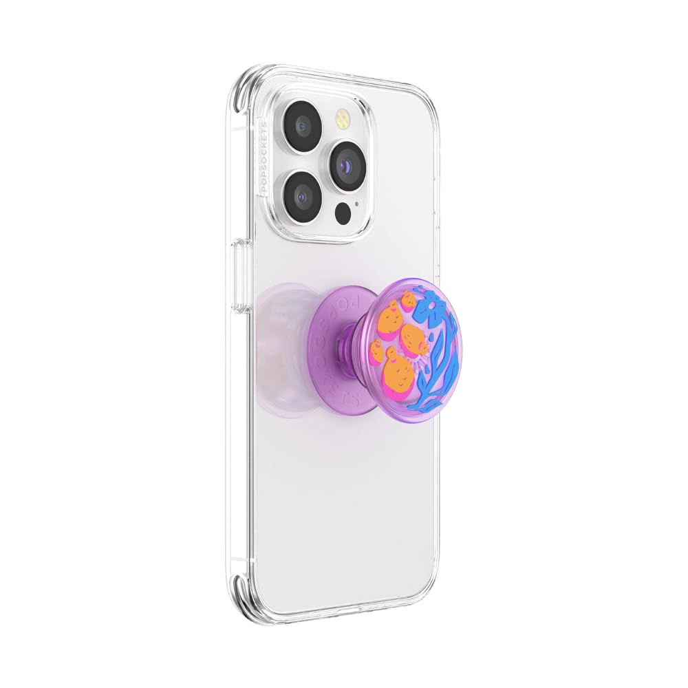 PopSockets: PopGrip - Rozkładany uchwyt i podstawka do telefonów oraz tabletów z wymiennymi krążkami PopTops - Pomello