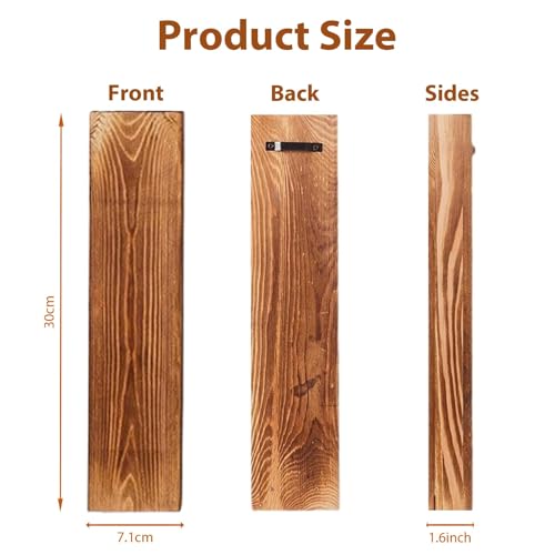 Jarrones de pared decorativos de madera para flores secas en estancias interiores 3
