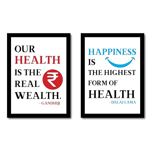 Image of JABSY Doctor Hospital Health Facts Medical Physiotherapy Dentist Wall Decor Poster Framed Gift (A4 Size- Set of 2) (Hospital 35)