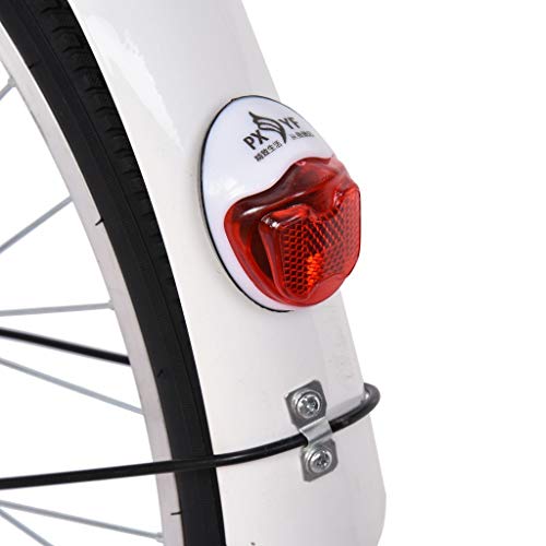 24 Inch Beach Cruiser Bicycle, Commute Body Ease Women\'s Hybrid Bike, Damping Comfort Bike, White