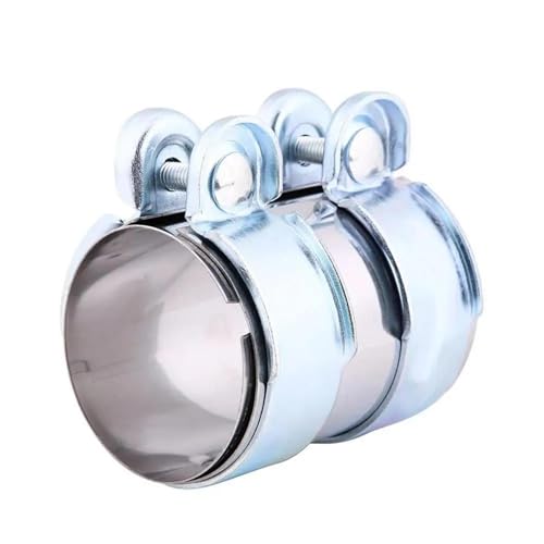 RORVECQ Edelstahl Universal-Auspuffschelle Auspuffendrohrschelle Schalldämpferschelle Für Auspuffendrohre Fallrohre Autozubehör(2.36 Inch 60MM)