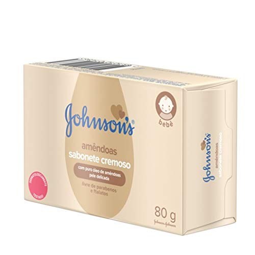 Sabonete Barra Óleo de Amêndoas, Johnson's, 80g