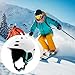 Yiju Snow Ski Helmet Lightweight Impact Resistance Portable Comfortable Sports Helmet Headgear for Snowboard Biking Mountain Road, White